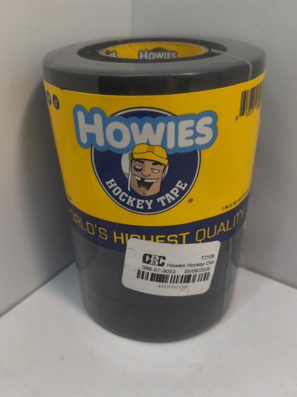 Black Hockey Cloth Tape — Durable Grip for Sticks and Gear